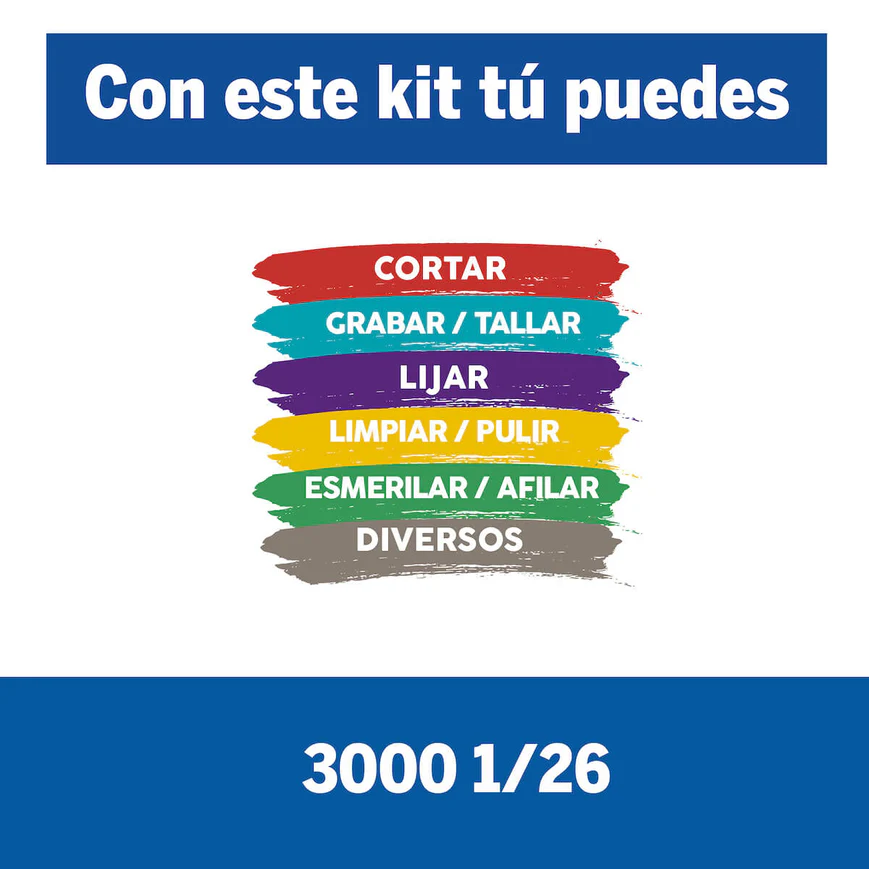 DREMEL 3000 MOTOTOOL CON 1 ADITAMENTO Y 26 ACCESORIOS + MALETÍN - Image 3